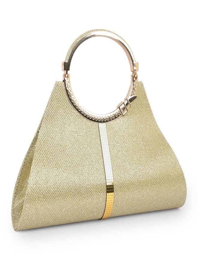 ADISA CL005 formal women girls clutch (Gold 1) - Image 1